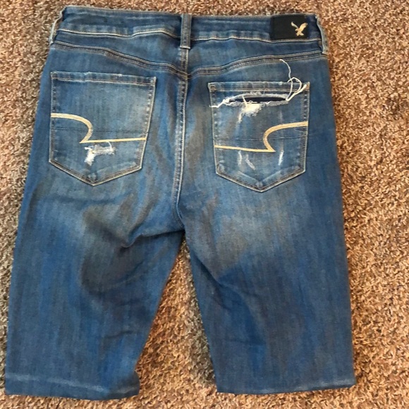 American eagle destroyed skinny jeggings - Picture 5 of 6